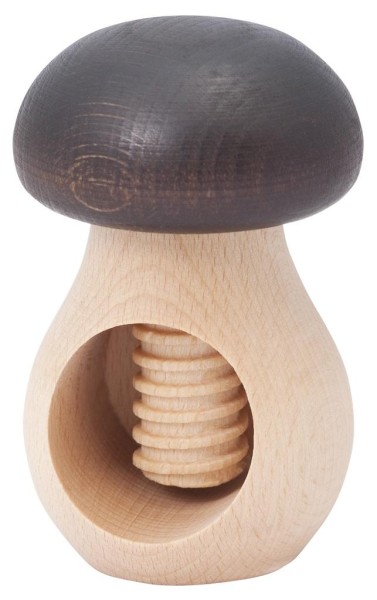 Formschöner Nußknacker aus Holz in Pilzform