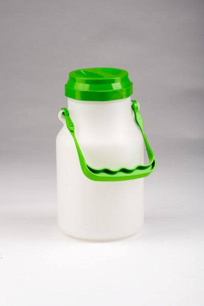 Milchkanne 2 Liter in der klassischen runden Form